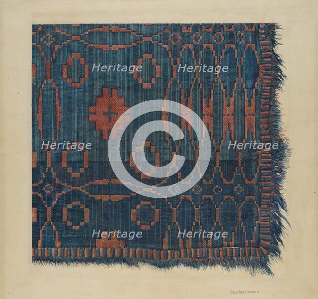 Coverlet, c. 1938. Creator: Charles Goodwin.