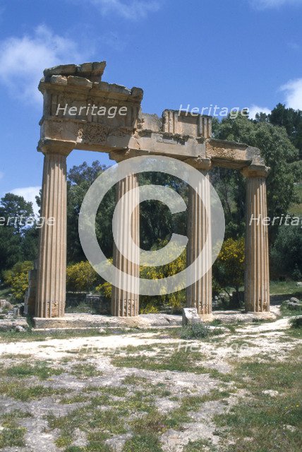 Greek Propylaea, Cyrene, Libya.