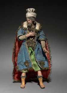 Figure from a Crèche: Magus, 1780-1830. Creator: Unknown.
