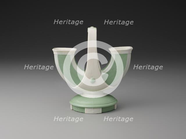 Double Vase, Stoke-on-Trent, 1870. Creator: Christopher Dresser.