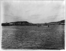 Vladivostok - panoramic view from harbor Artist: Jackson, William Henry (1843-1942)