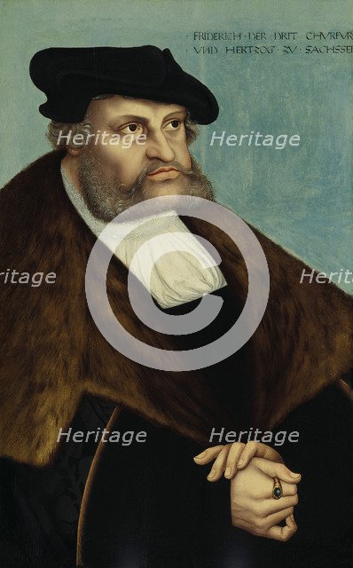 Portrait of Frederick III, Elector of Saxony (1463-1525). Artist: Cranach, Lucas, the Elder (1472-1553)