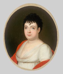 Portrait of Anna Mária Szirmayová, née Horvath-Stansith, 1810-1820. Creator: Jozef Czauczik.