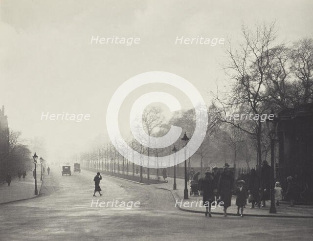 Birdcage walk. From the album: Photograph album - London, 1920s. Creator: Harry Moult.