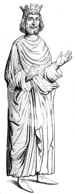Dagobert I (603-689), Merovingian king, c16th century (1849). Artist: Unknown