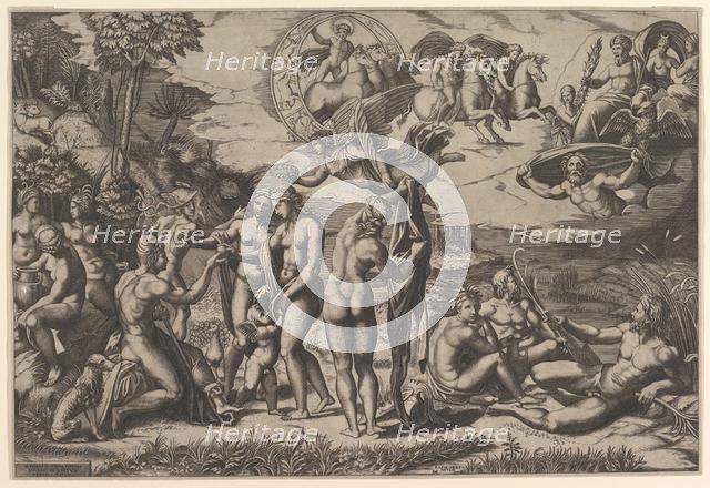 The Judgment of Paris, 1515-27. Creator: Marco Dente.