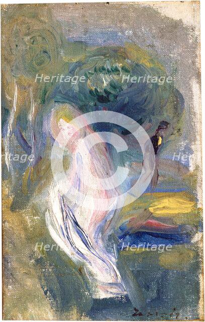 Nude with Figure in Background, c. 1882. Creator: Pierre-Auguste Renoir.