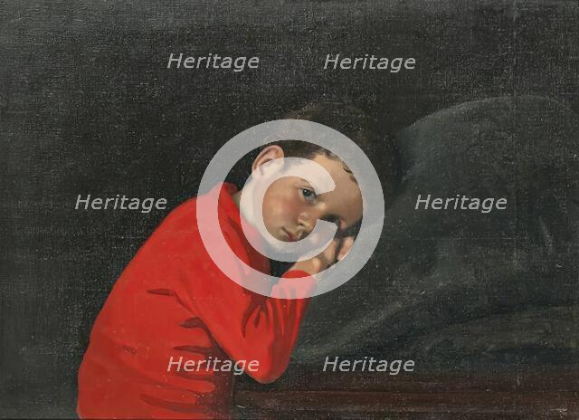 The Red Jersey, c1912. Creator: Mabel Nicholson.