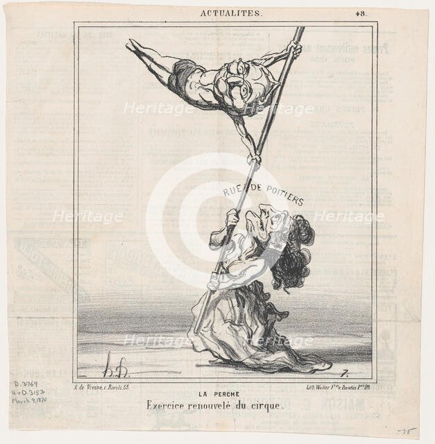 La Perche, 1870.  Creator: Honore Daumier.
