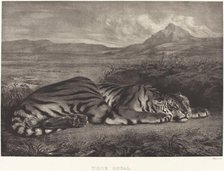 Royal Tiger (Tigre Royal), 1829. Creator: Eugene Delacroix.
