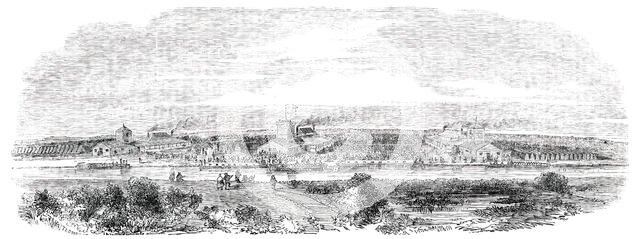 Irish Amelioration Society - Model Station at Derrymullen on the Bog of Allen, 1850. Creator: W Thomas.