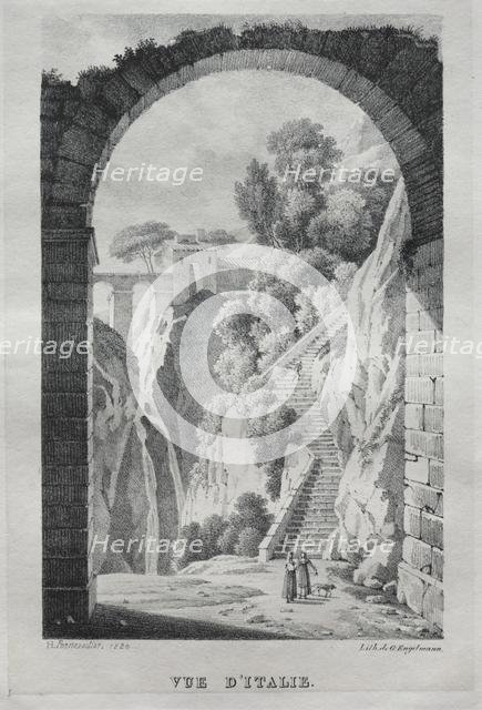 Vue dItalie, 1820. Creator: Godefroy Engelmann (French, 1788-1839).