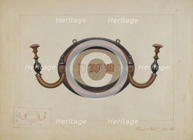 Wall Hat Rack, c. 1937. Creator: Vincent P. Rosel.