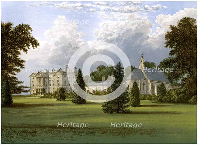 Sandbeck Park, Yorkshire, home of the Earl of Scarborough, c1880. Artist: Unknown