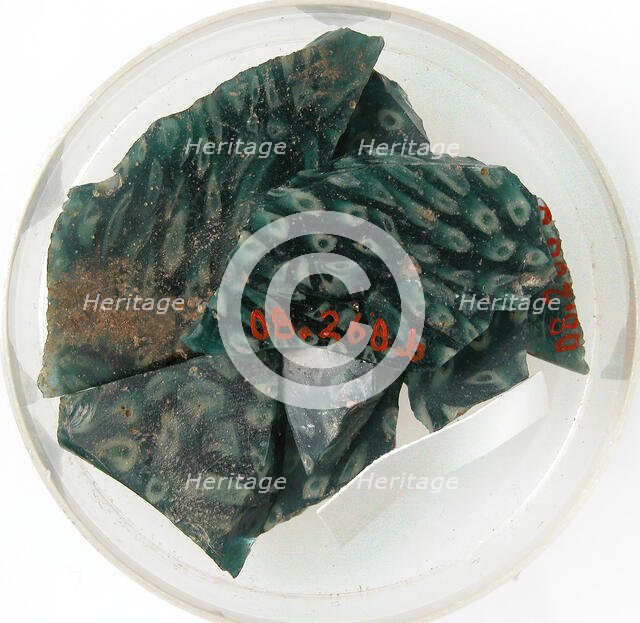 Glass Fragments, Coptic, 4th-early 5th century. Creator: Unknown.