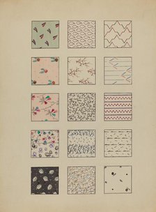 Printed Cottons, c. 1936. Creator: Millia Davenport.