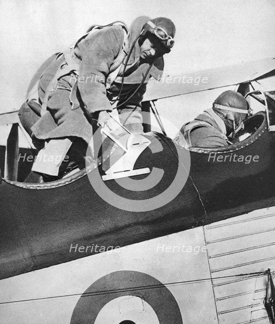 King Edward VIII in an aeroplane, 1936. Artist: Unknown