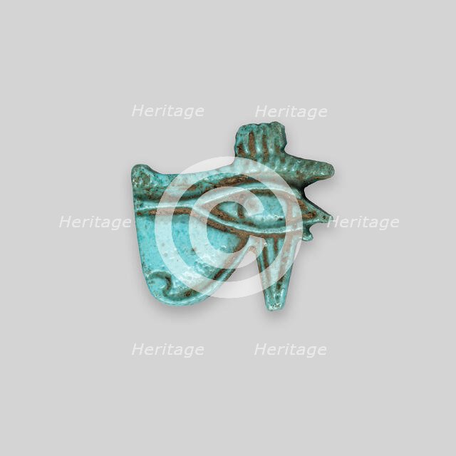 Eye of Horus (Wedjat) Amulet, Egypt, Ptolemaic Period (305-30 BCE). Creator: Unknown.