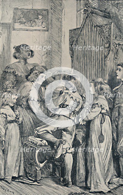 Joy. Frontispiece to Golden Thoughts from Golden Fountains', 1867, (1923). Artist: Dalziel Brothers.