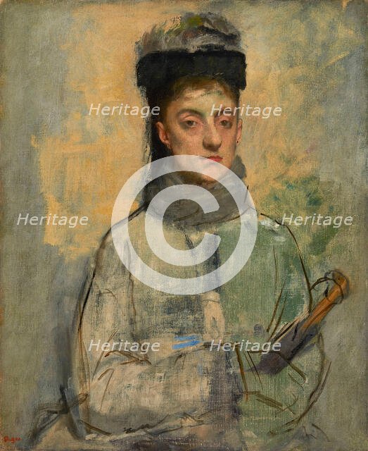Woman with an Umbrella (Berthe Jeantaud), c1876. Creator: Degas, Edgar (1834-1917).