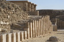 Limestone walls, Djoser's complex, Saqqara, Egypt, Old Kingdom, 3rd Millennium (2003). Creator: Unknown.