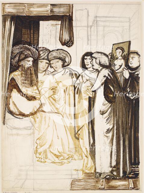 Chaucer's Man of Law's Tale - Design, 1862-1864. Creator: Sir Edward Coley Burne-Jones.