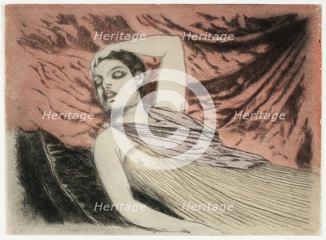 The Sleeping Model or The Sleeper, 1890-97. Creator: Theodore Roussel.