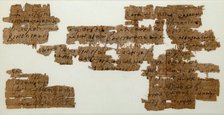 Papyri Fragments of a Letter from Tagape, Coptic, 7th century. Creator: Unknown.