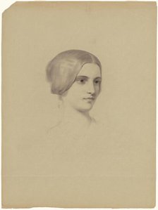 Head of a Young Woman, 1840-1854. Creator: Seth Wells Cheney.