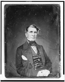Unidentified man, about 50 years of age, half-length portrait..., between 1844 and 1860. Creator: Mathew Brady.