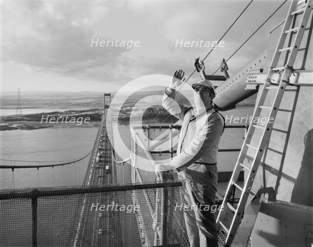Severn Bridge, M48, Aust, South Gloucestershire, 11/11/1987. Creator: John Laing plc.