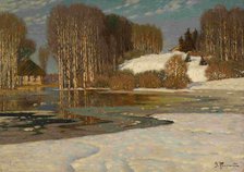 Lake in Early Spring, 1910s. Artist: Purvitis, Vilhelms (1872-1945)