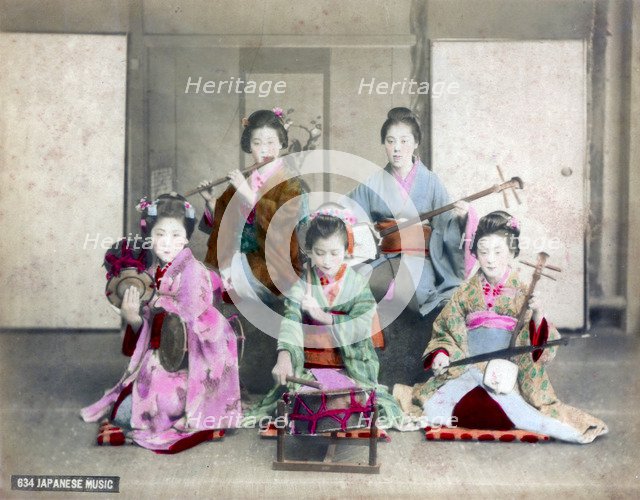 Japanese musicians. Artist: Unknown
