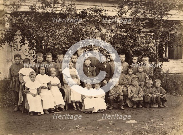 Children at the Kara Orphanage, 1891. Creator: Aleksei Kuznetsov.