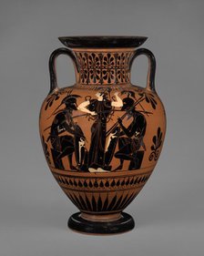 Attic Black-Figure Neck Amphora, about 510 BC. Creator: Leagros Group.