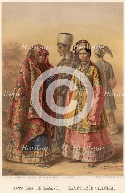 Kazan Tatars, 1862. Creator: Karlis Huns.