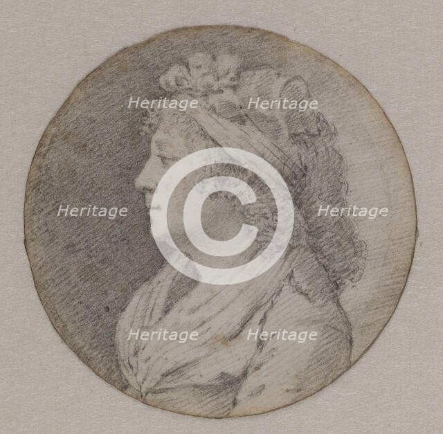 Portrait of Marie Louise of Savoy (1749-1792), Princess of Lamballe. Creator: Anonymous.