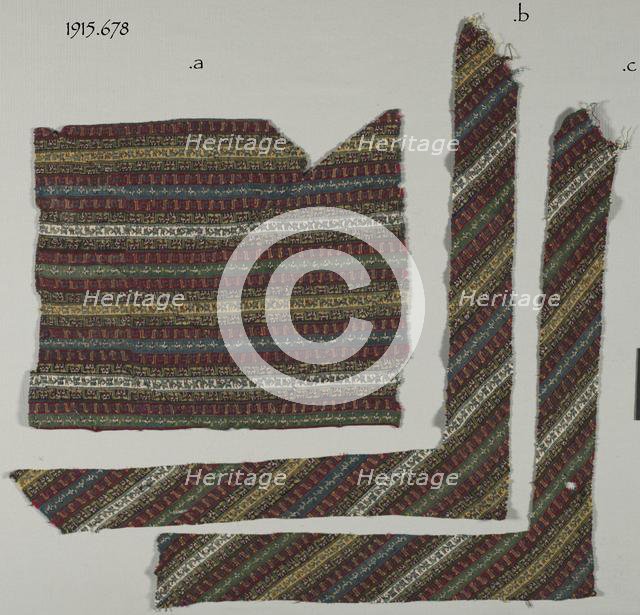Fragment of a Border of a Shawl, 19th century. Creator: Unknown.
