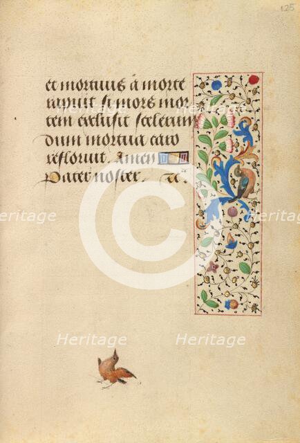 Decorated Text Page; Prayer Book of Charles the Bold, about 1471. Creator: Nicolas Spierinc.