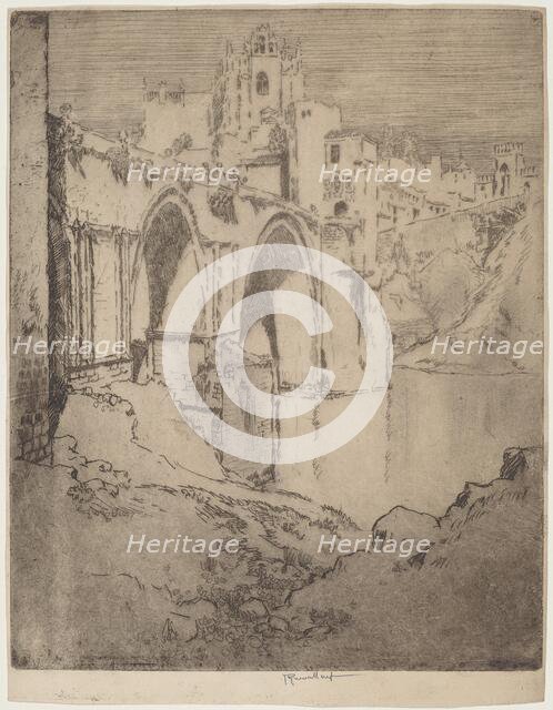 Bridge of San Juan D'Los Reyos, Toledo, 1904. Creator: Joseph Pennell.