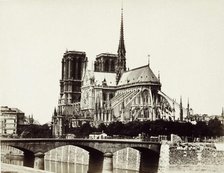 Notre Dame, Paris, between 1860 and 1870. Creator: Edouard Baldus.