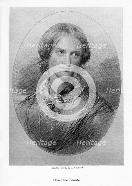 Charlotte Bronte, English novelist, 1850.Artist: George Richmond