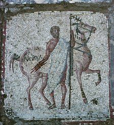 Floor mosaic from a Roman villa. Artist: Unknown