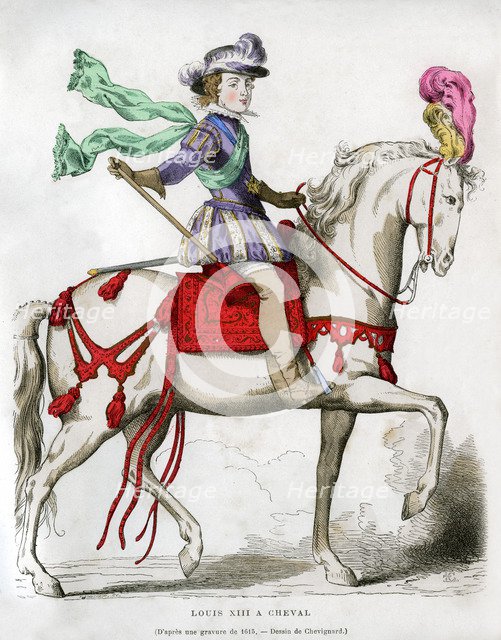 Louis XIII, King of France, 1615 (1882-1884). Artist: Chevignard