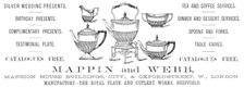 Advertisement for Mappin and Webb, 1883. Creator: Unknown.