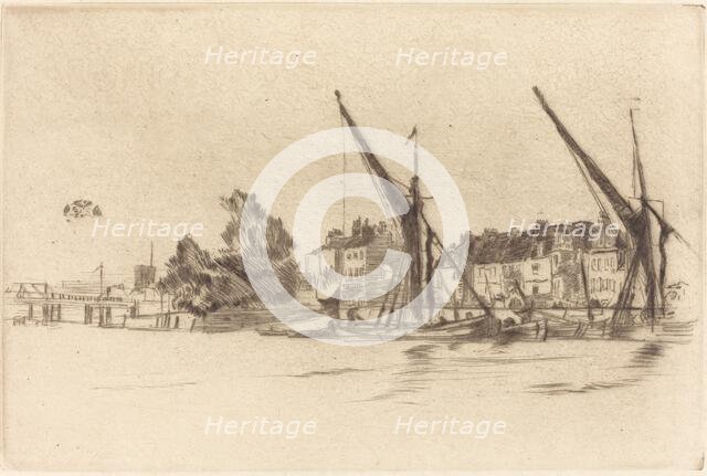 Lindsey Houses, 1877. Creator: James Abbott McNeill Whistler.