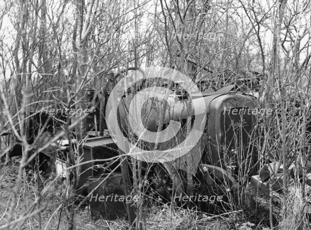 Remains of a 1920s Austin 20hp vehicle. Artist: Unknown