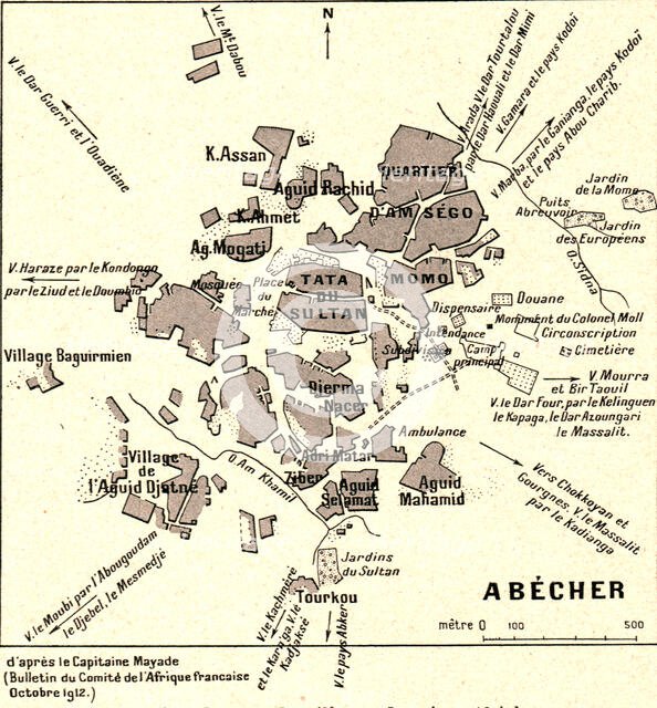 ''Un plan de grande ville soudanaise: Abecher; L'Ouest Africain', 1914. Creator: Unknown.