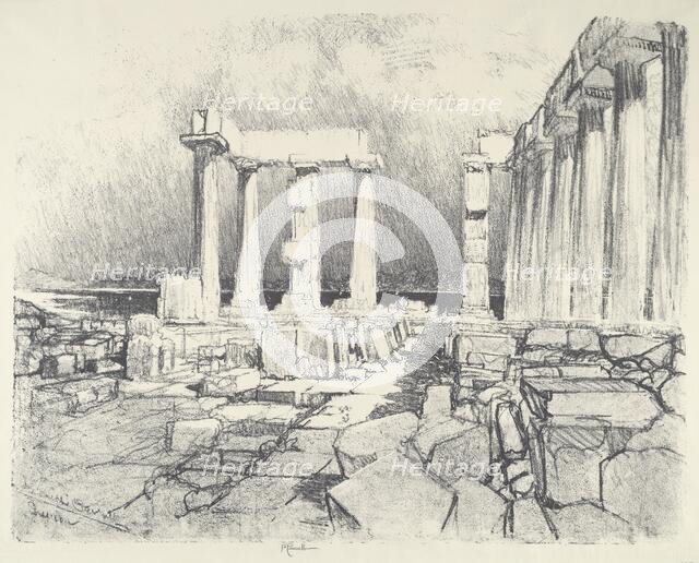 The Wine-Dark Sea, Sunium, 1913. Creator: Joseph Pennell.