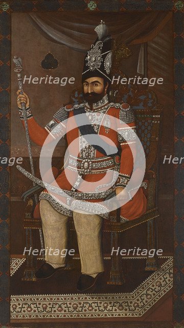 Portrait of Mohammad Shah Qajar (1810-1848). Artist: Iranian master  